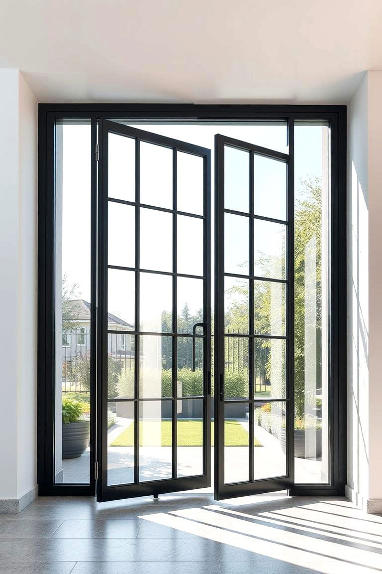 Modern Glass and Metal Fusion Gate - 24 Deck Gate Ideas