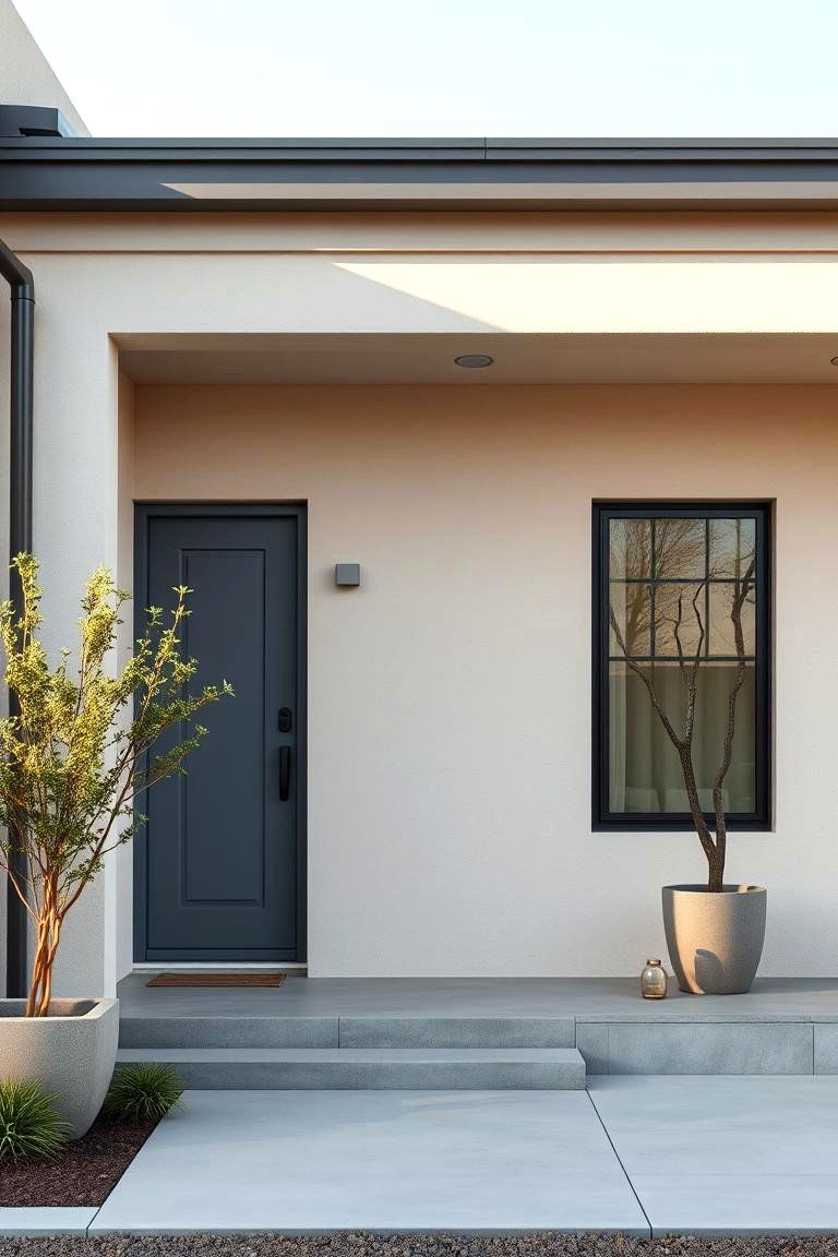 Modern Greige Minimalism - 24 Greige Paint Colors for Exteriors