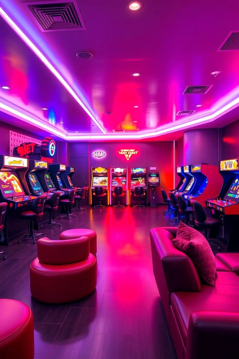 Modern Home Arcade Extravaganza - 24 Luxury Game Room Ideas