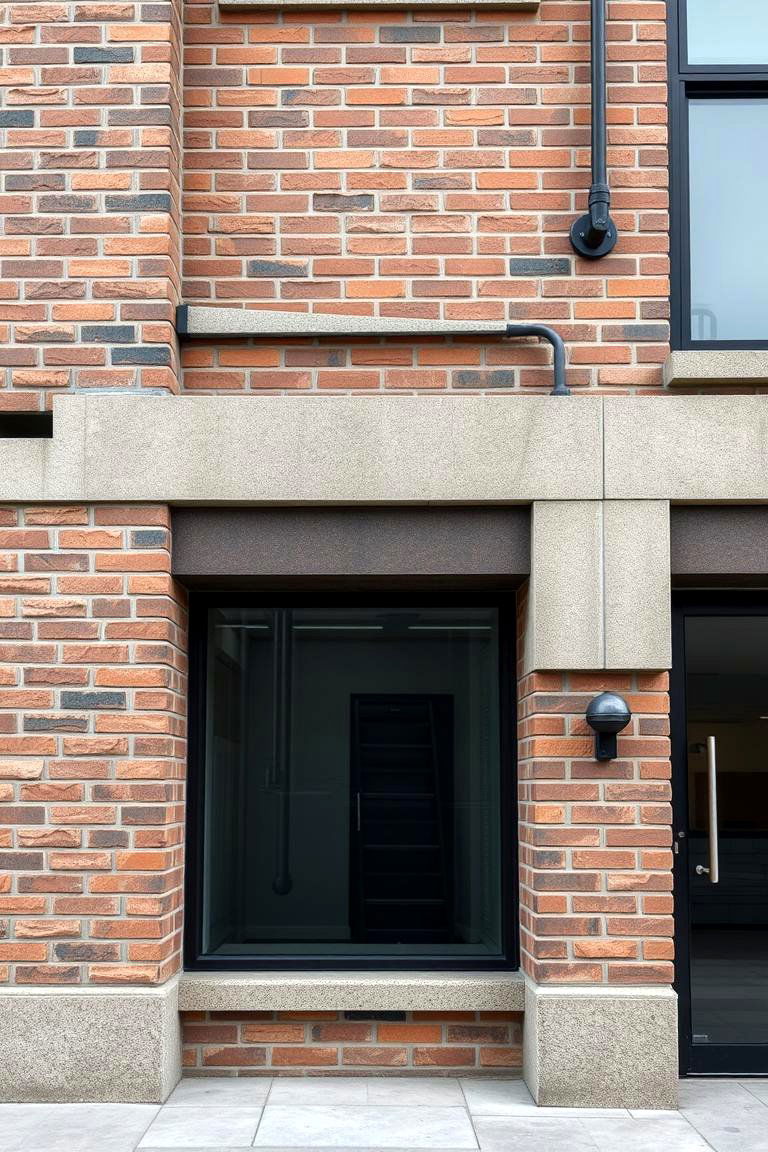 Modern Industrial Fusion - 24 Brick Houses With Stone Accents