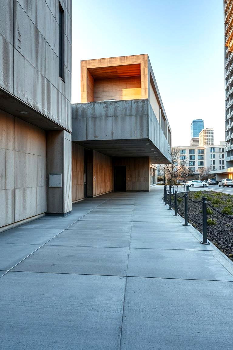 Modern Industrial Look - 24 Concrete Paver Walkway Ideas