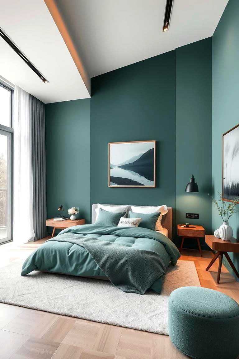 Modern Jade Serenity - 24 Jade Green Bedroom Ideas
