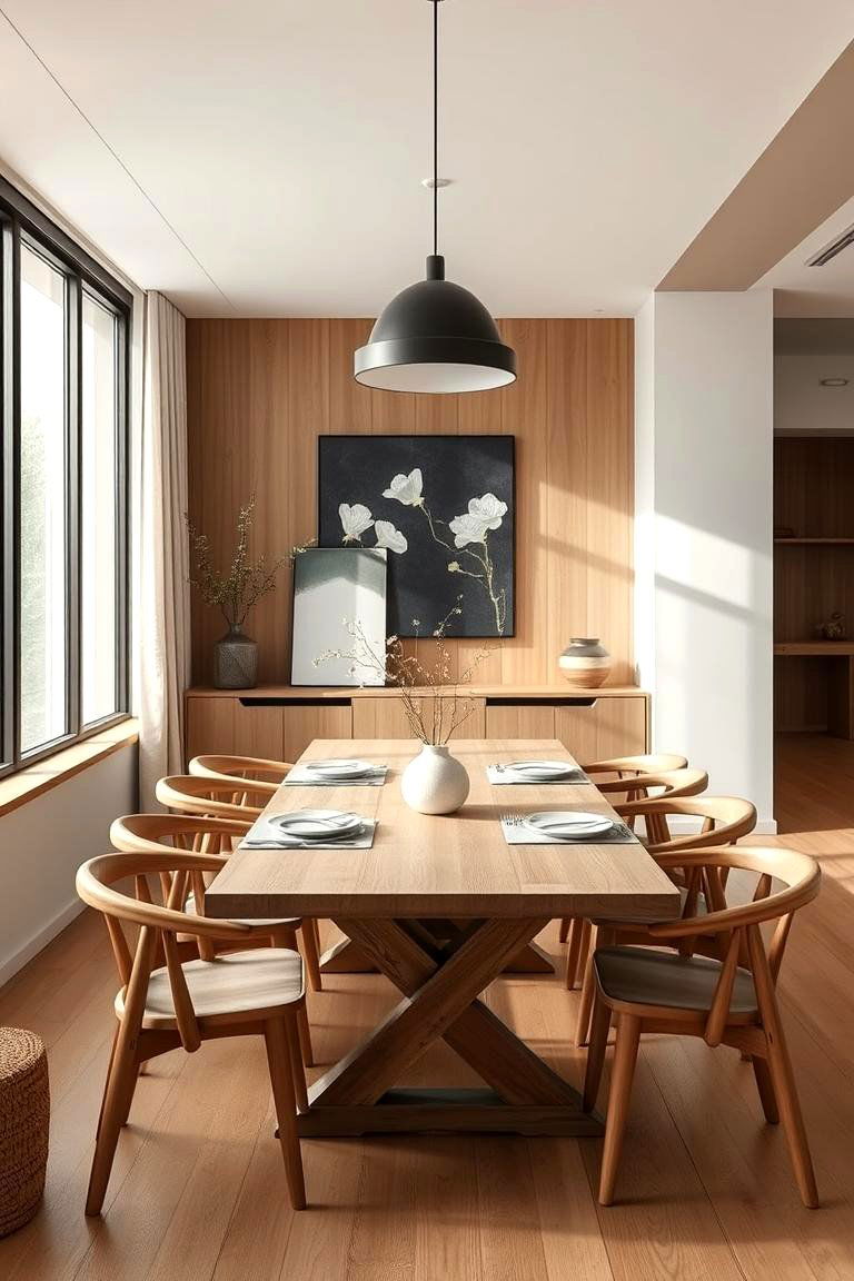 Modern Japandi Fusion - 24 Japanese Dining Room Ideas