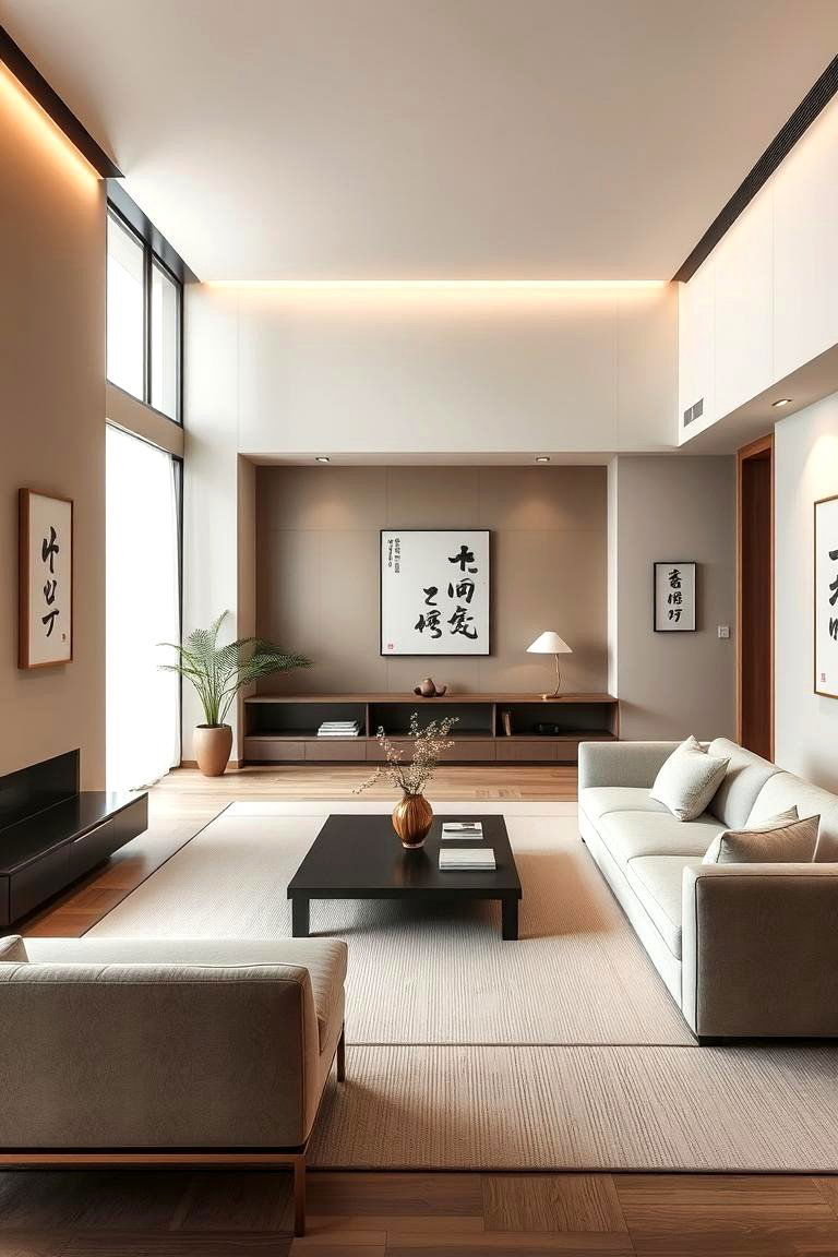Modern Japanese Elegance - 24 Asian Living Room Ideas