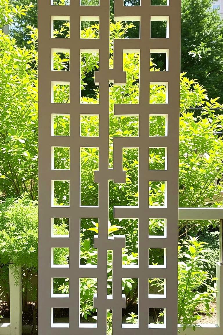 Modern Lattice Work - 24 Garden Screening Ideas