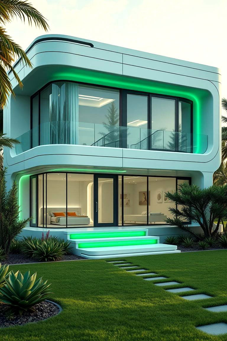 Modern Light Green Innovations - 24 Light Green House Exterior Ideas