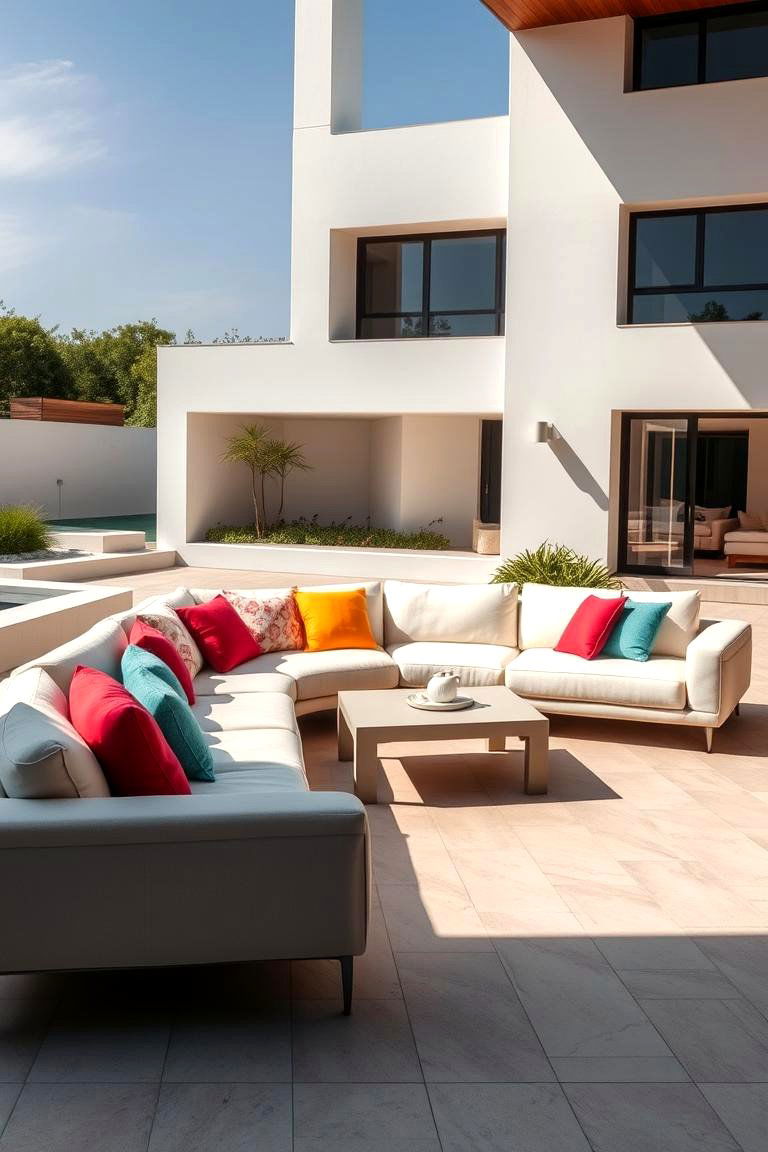 Modern Lounge Area - 24 Backyard Patio Ideas