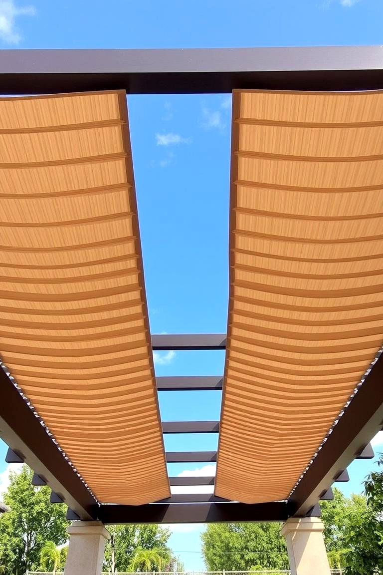 Modern Louvered Roof System - 24 Pergola Cover Ideas