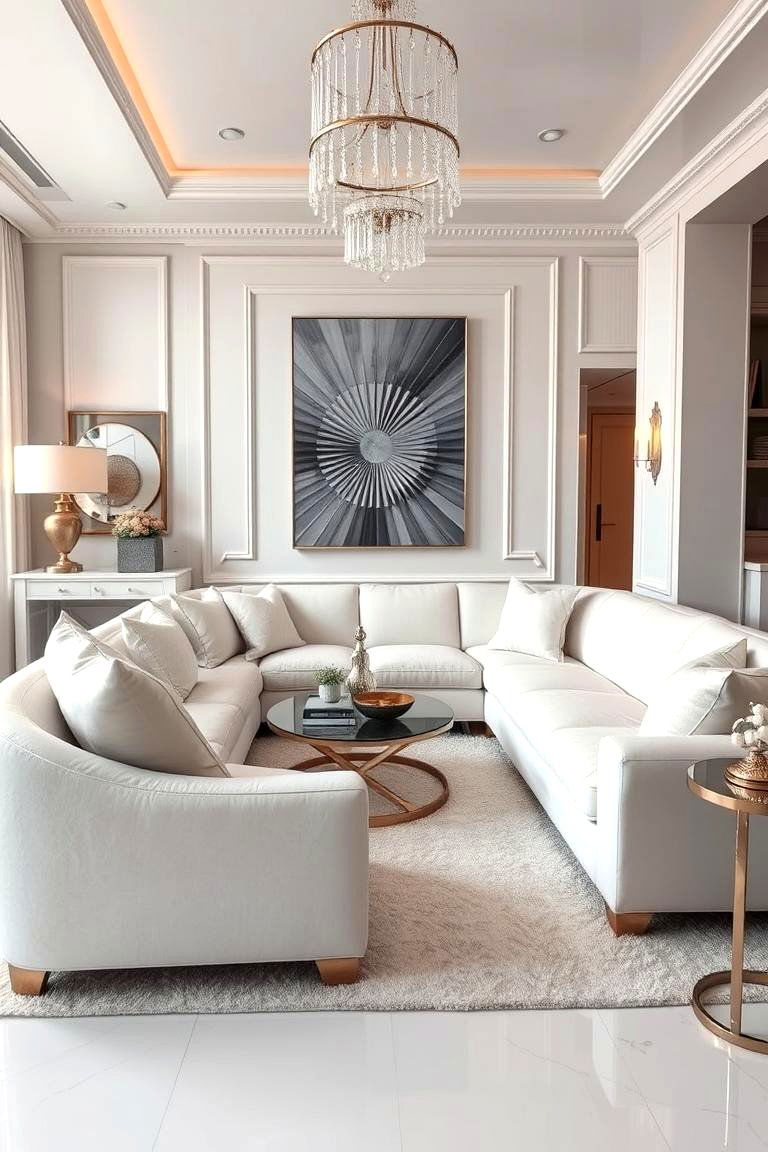 Modern Luxe Comfort - 24 White Couch Living Room Ideas