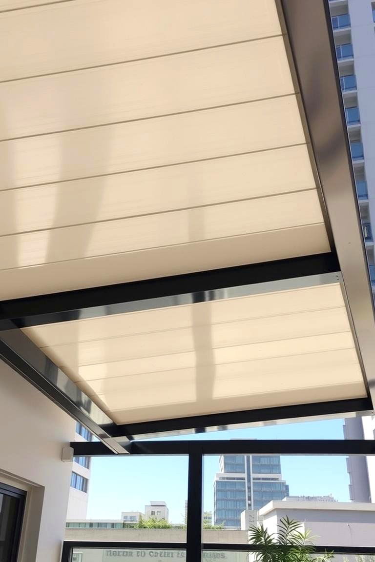 Modern Metal Elegance - 24 Gable Patio Roof Design Ideas