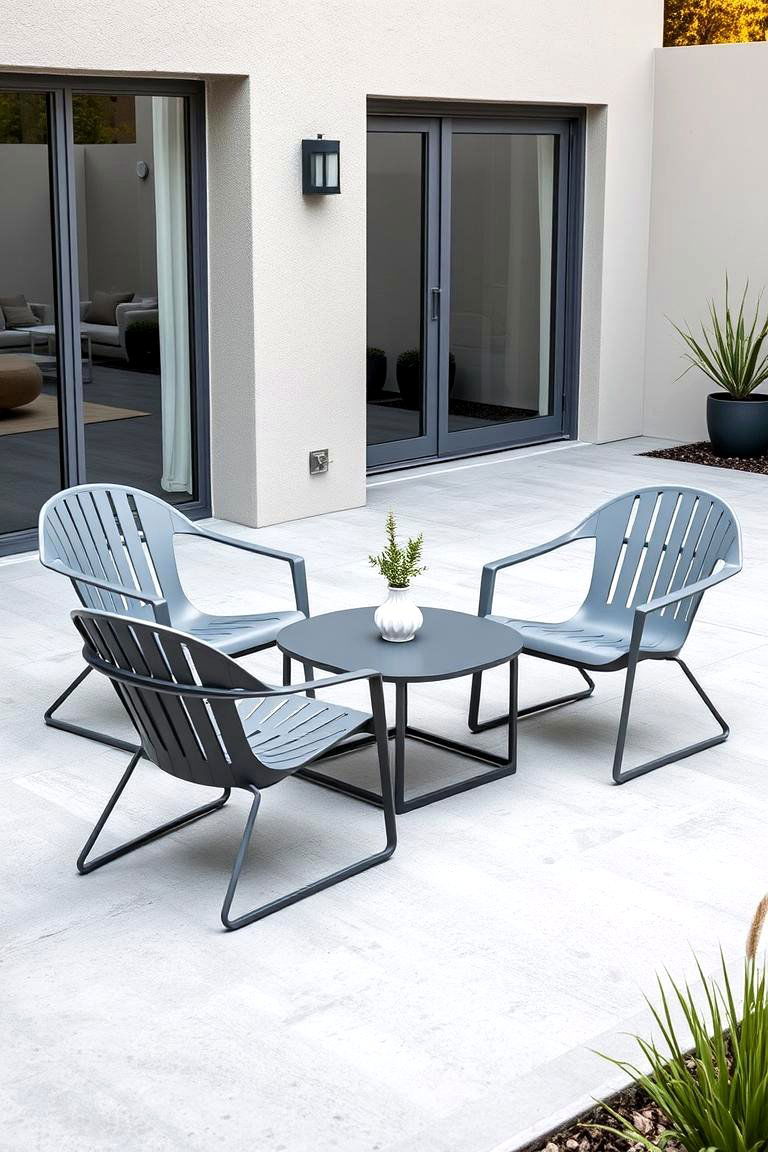 Modern Metal Furniture - 24 Patio Furniture Ideas