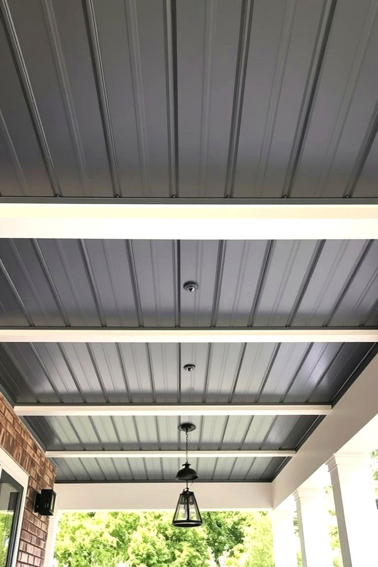 Modern Metal Panels - 24 Porch Ceiling Ideas