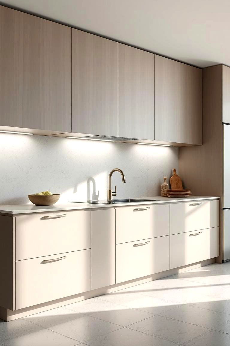 Modern Microcement Cabinets - 24 Microcement Kitchen Ideas