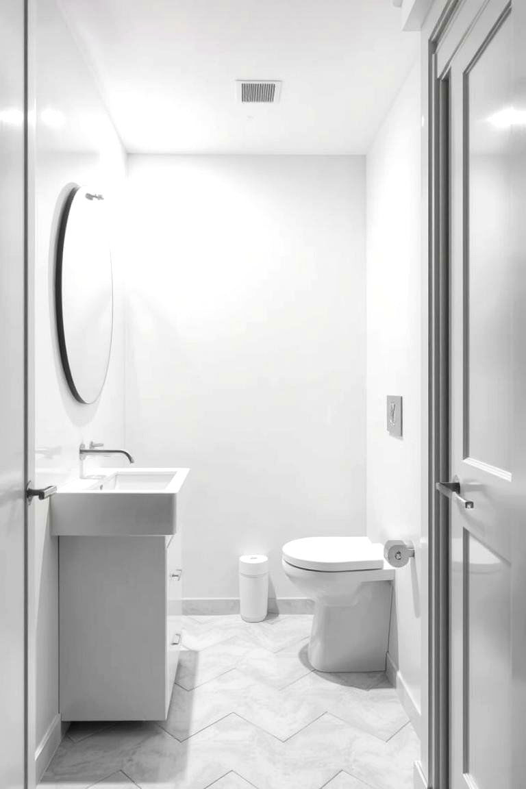 Modern Minimalism - 24 Basement Bathroom Ideas