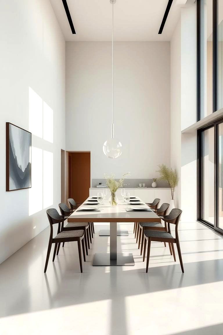 Modern Minimalism Dining - 24 masculine dining room ideas