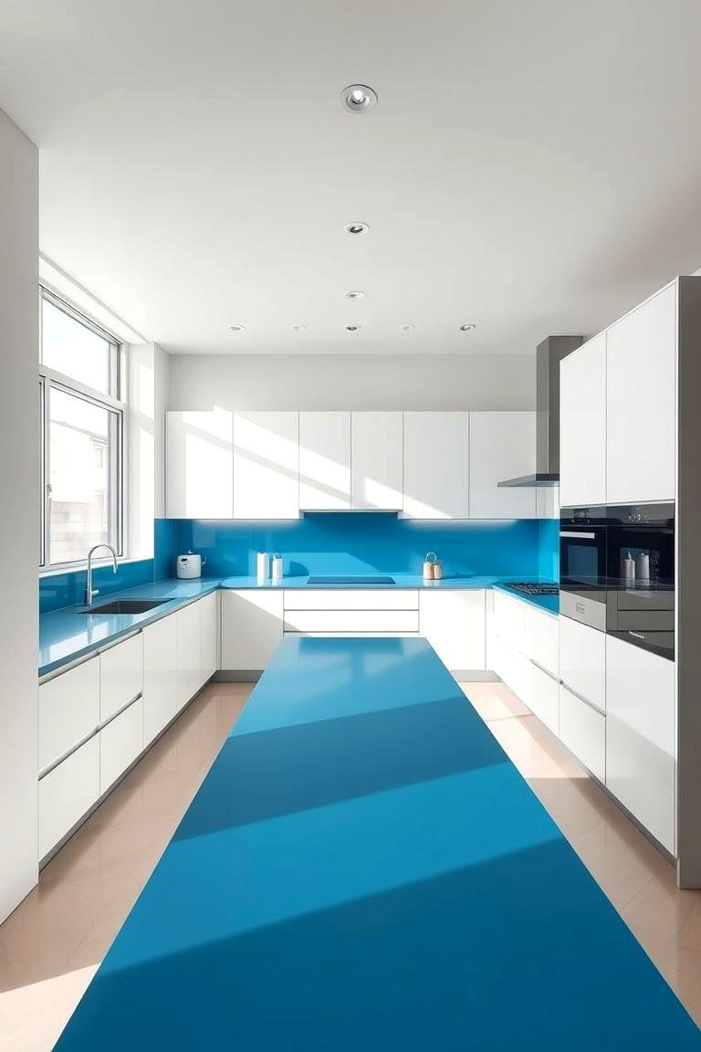 Modern Minimalist - 24 kitchens with blue countertops