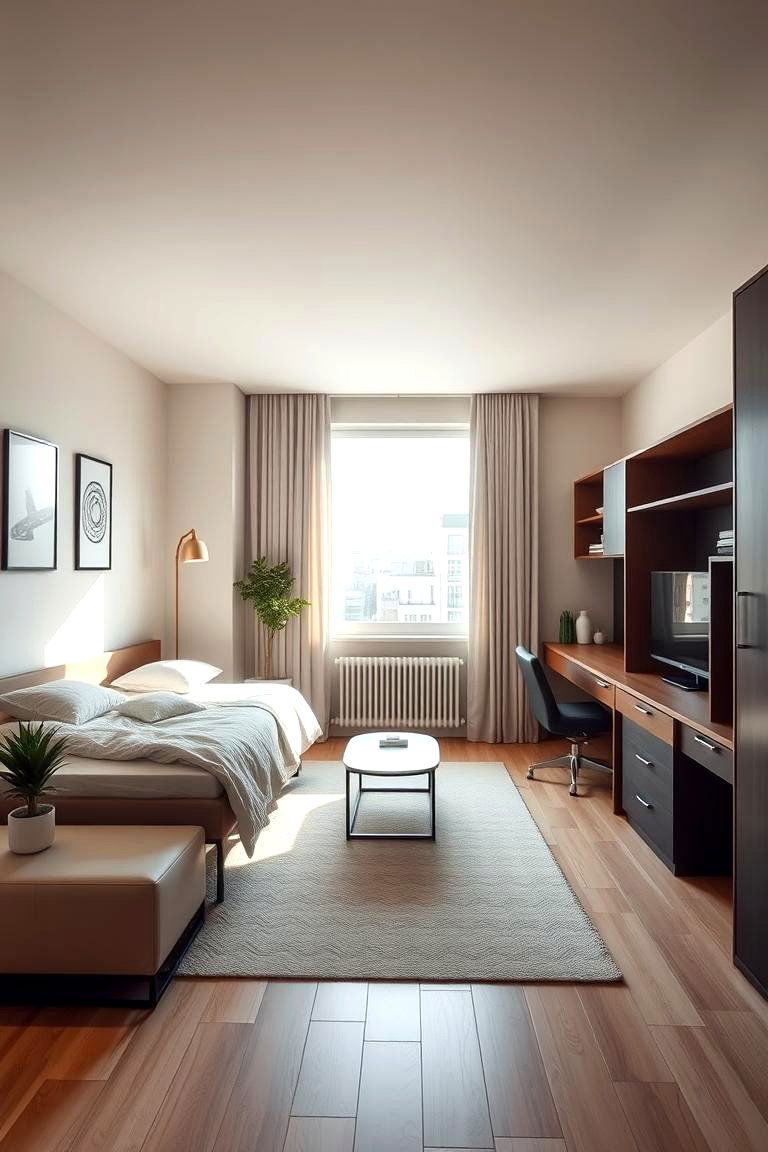 Modern Minimalist Aesthetic - 24 Dorm Room Decorating Ideas