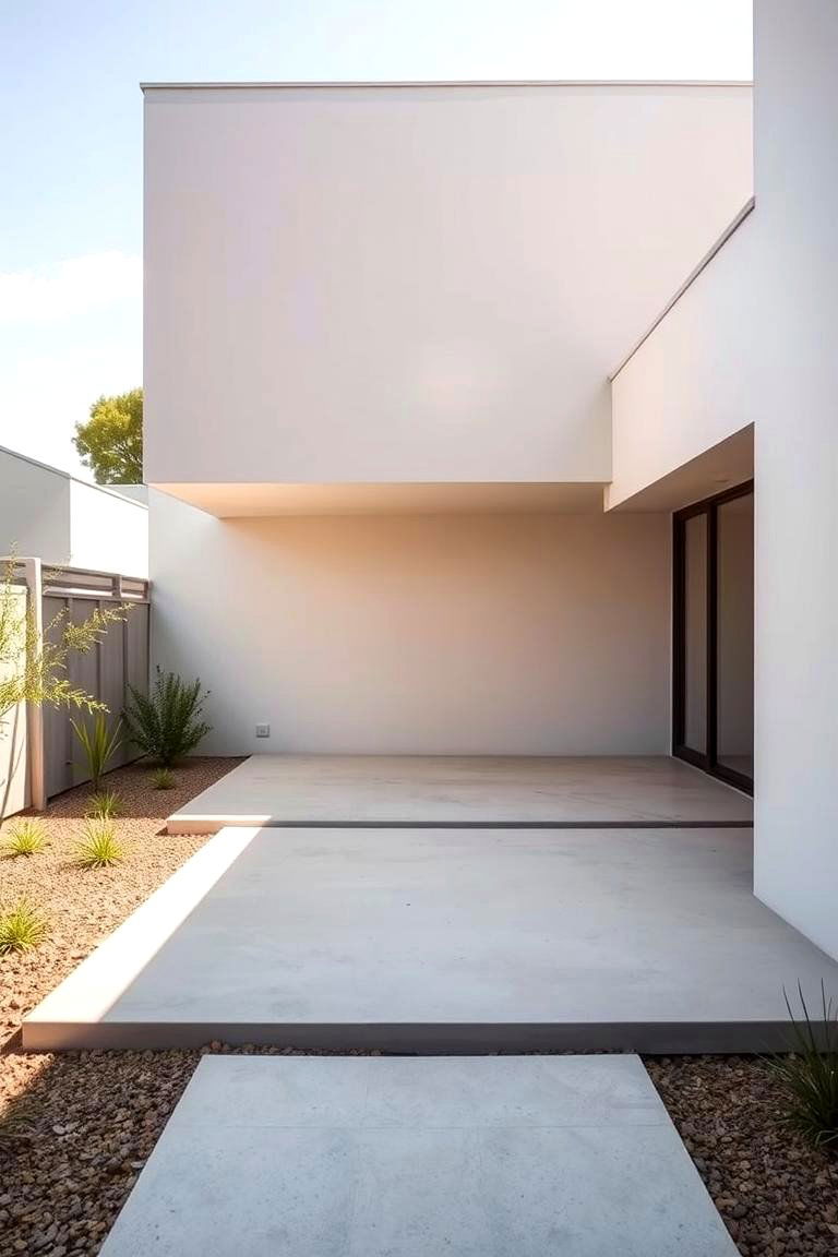 Modern Minimalist Backyard - 24 Large Backyard Ideas