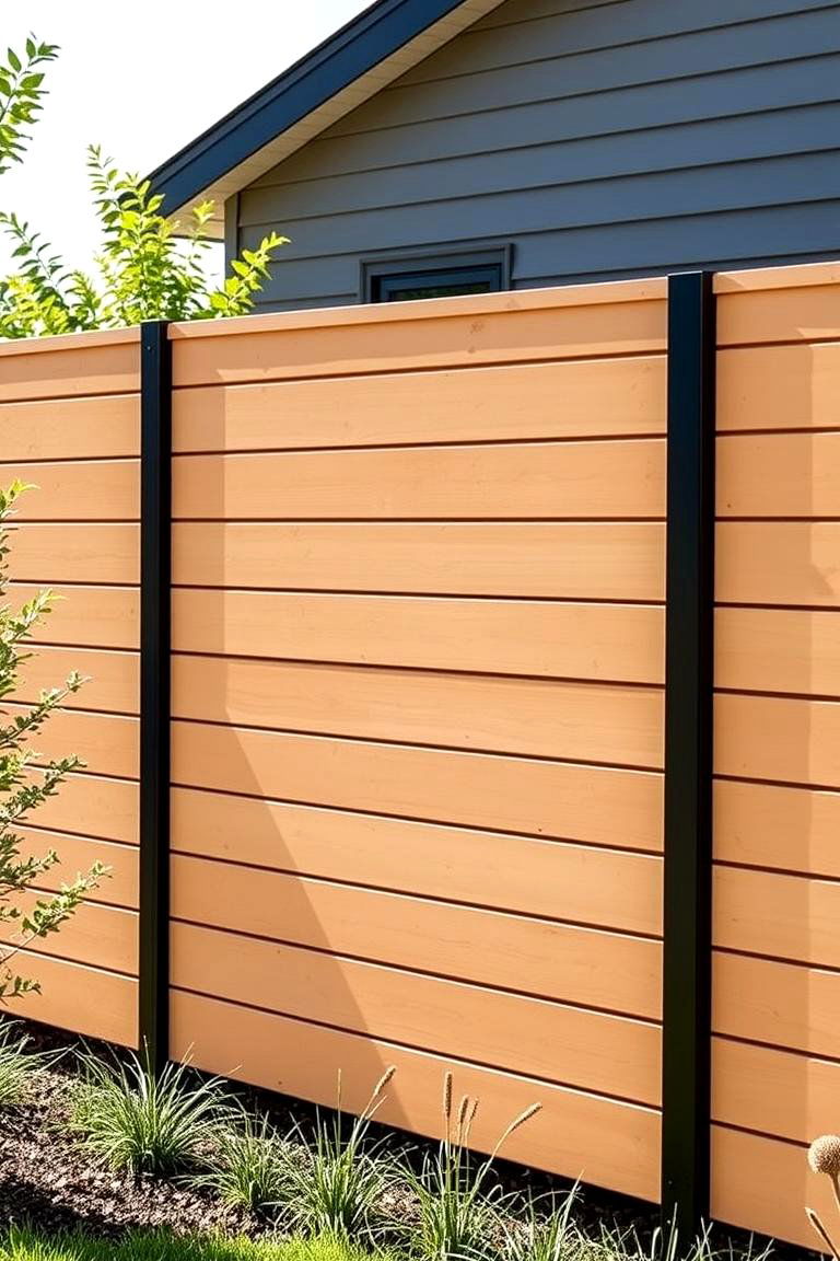 Modern Minimalist Board on Board Fence - 24 Board on Board Fence Ideas