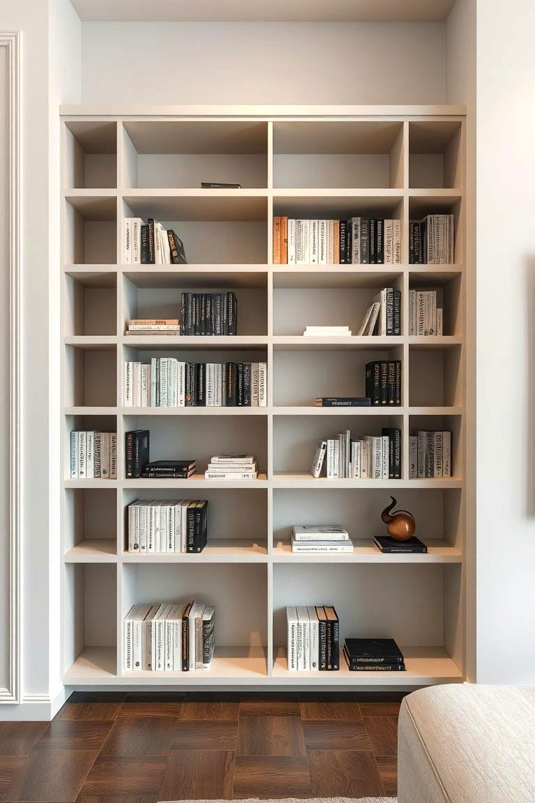 Modern Minimalist Bookshelf - 24 Built-in Bookshelf Ideas