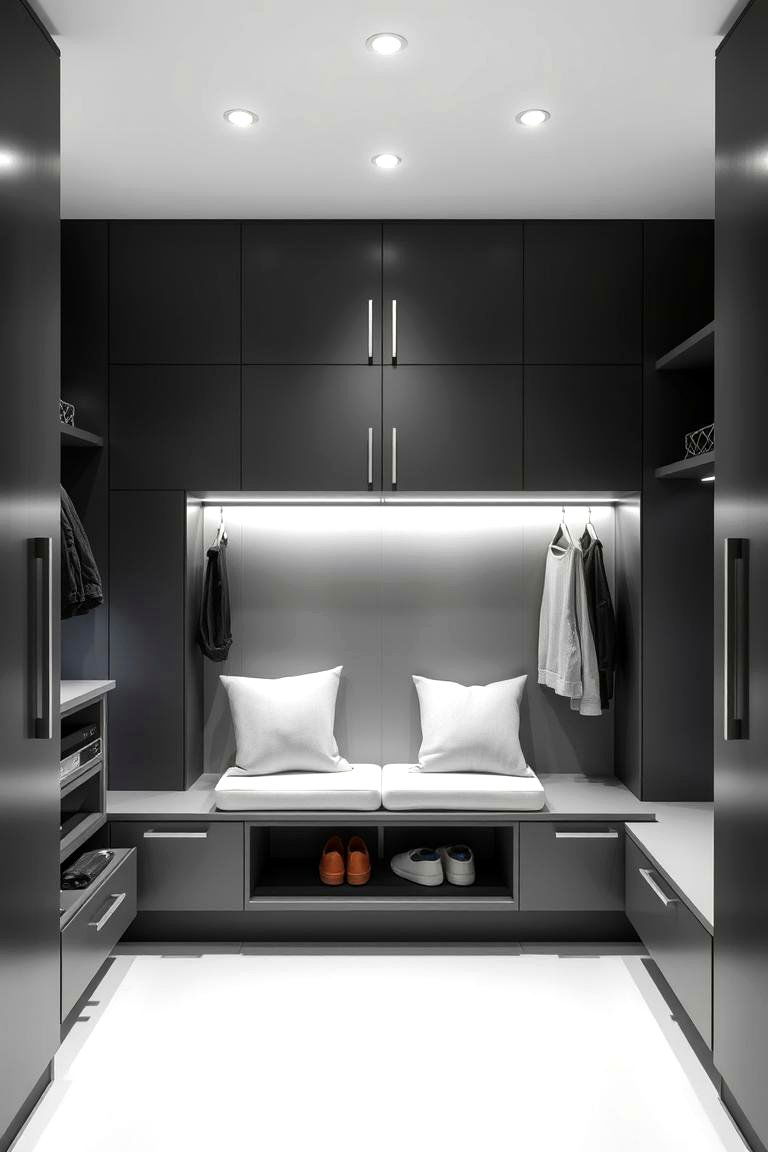 Modern Minimalist Boot Room - 24 Boot Room Ideas