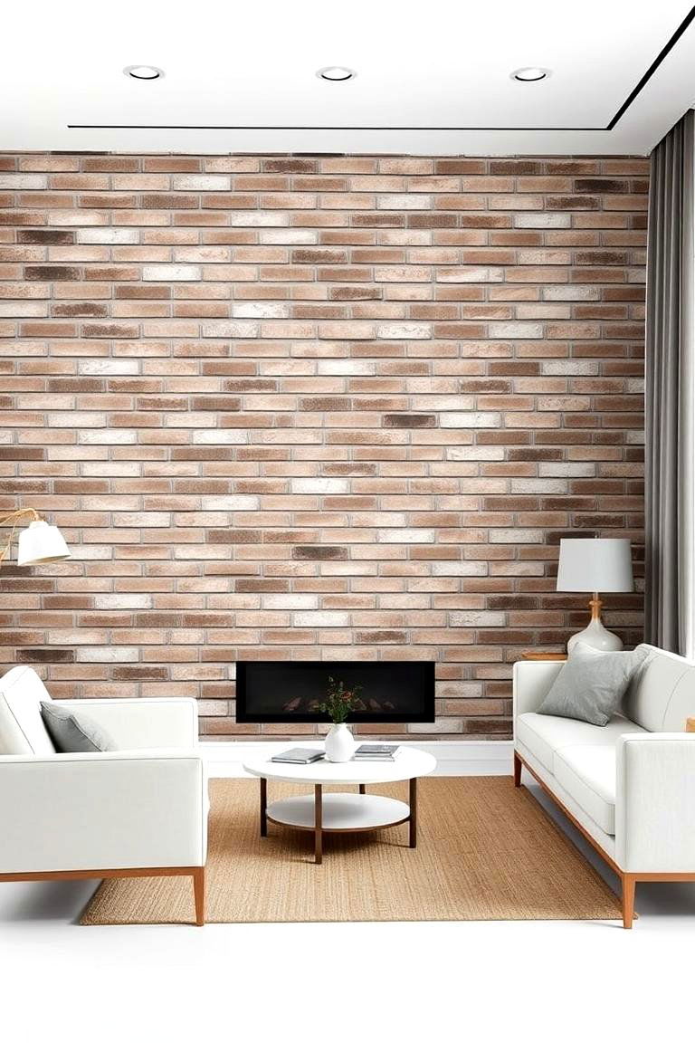Modern Minimalist Brick Design - 24 Brick Wallpaper Ideas