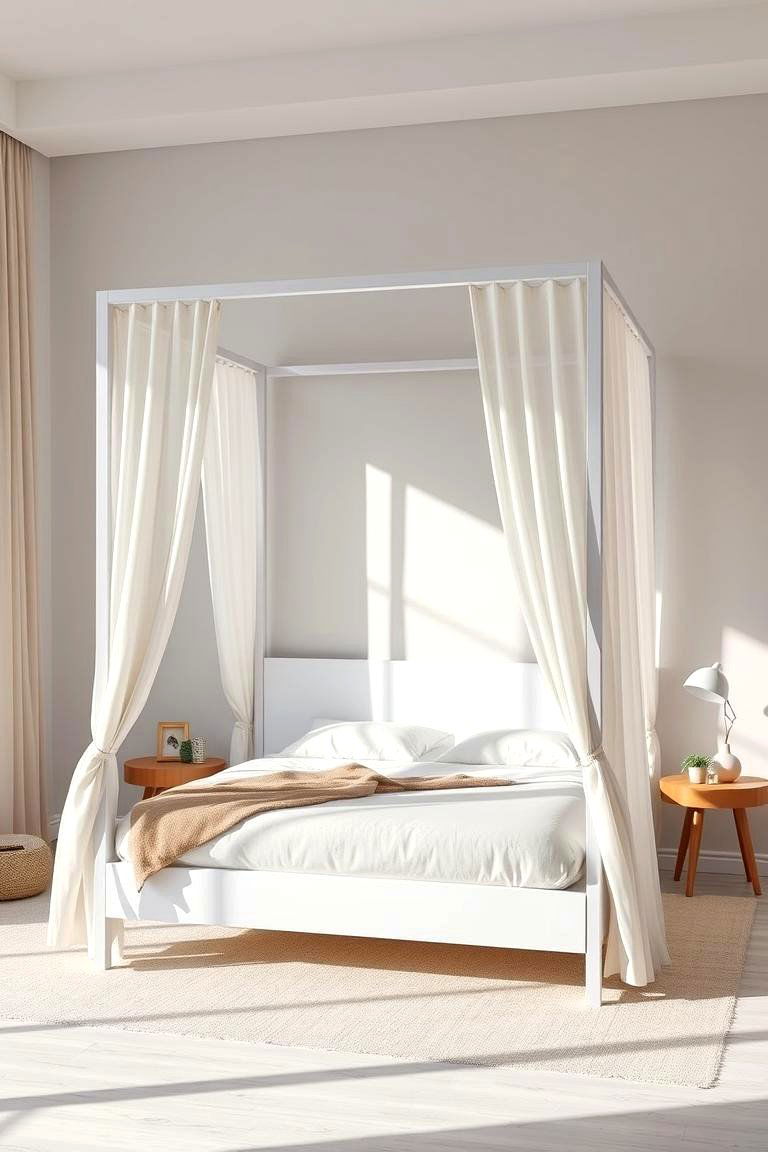 Modern Minimalist Canopy Bed - 24 Canopy Bed Ideas