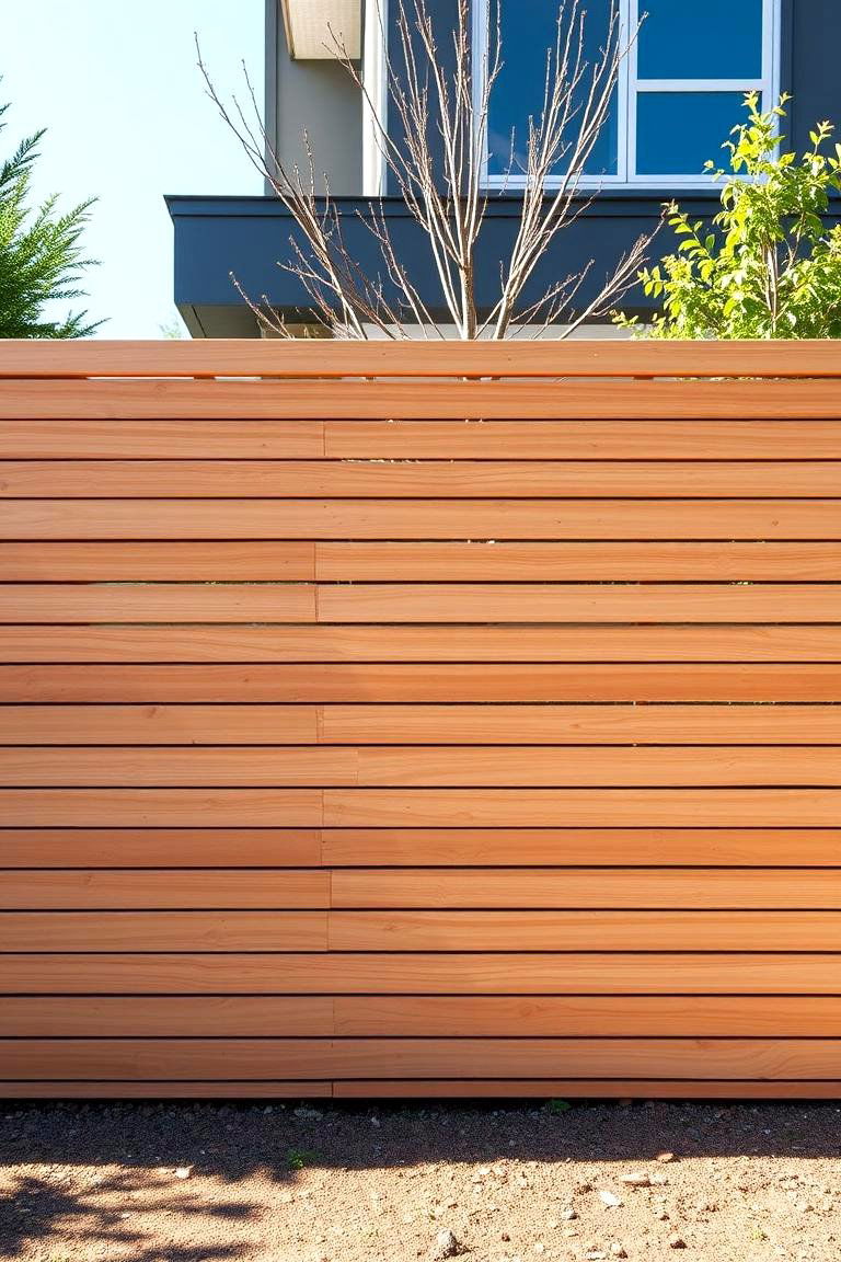 Modern Minimalist Cedar Fence - 24 Cedar Fence Ideas