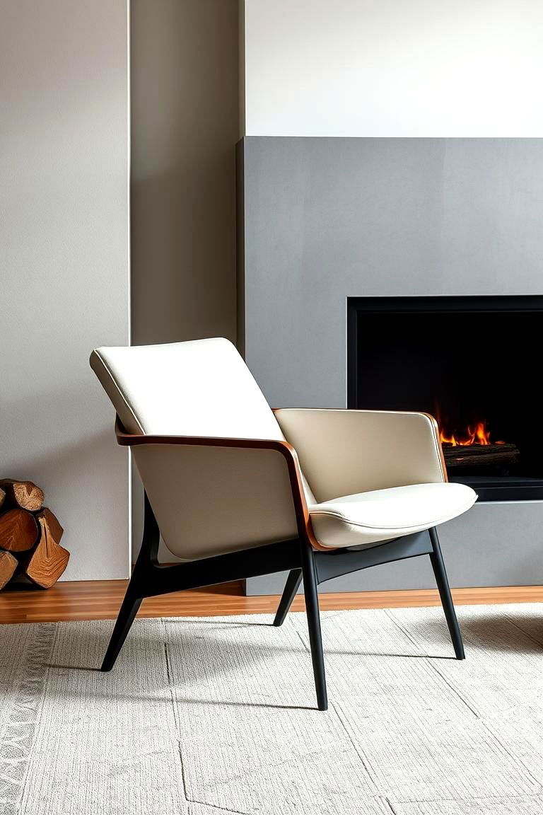 Modern Minimalist Chair - 24 Chairs in Front of Fireplace Ideas