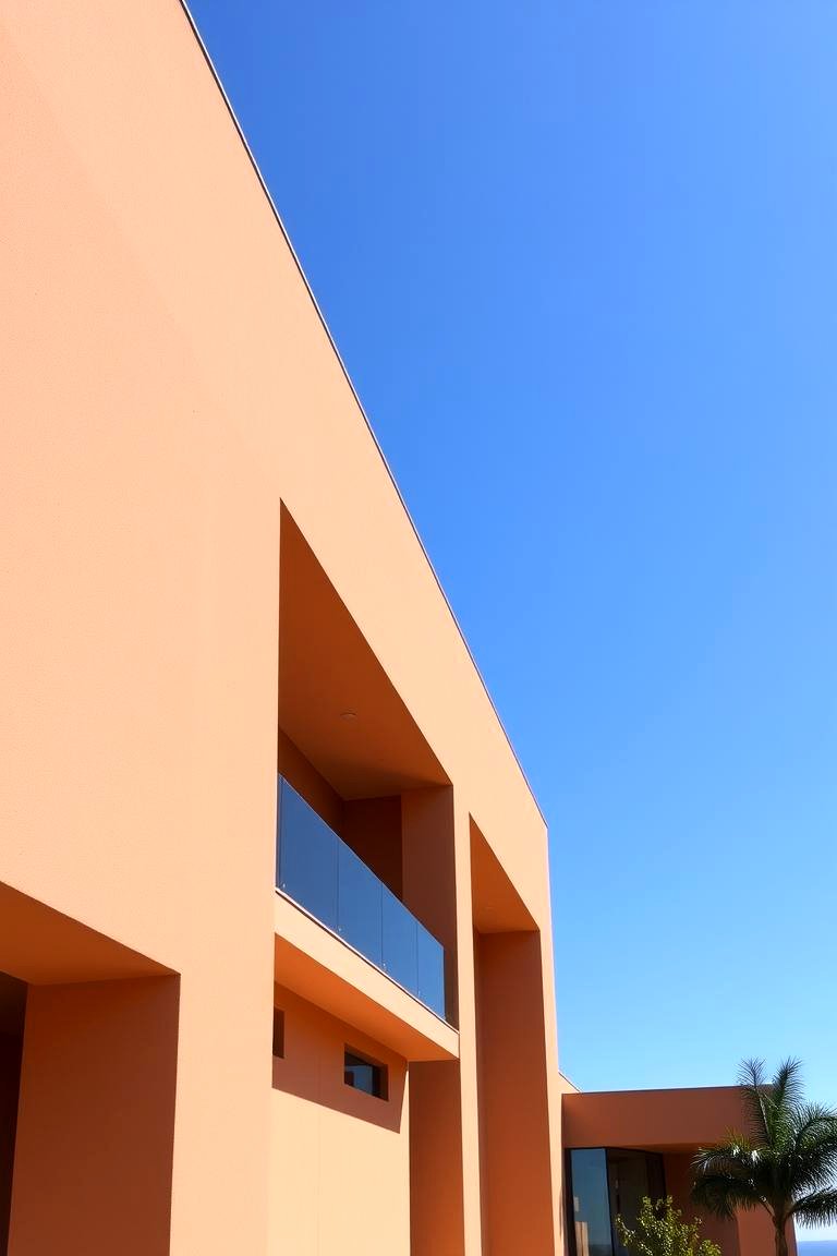 Modern Minimalist Clay Accents - 24 Home Designs Using Natural Clay Siding Colors