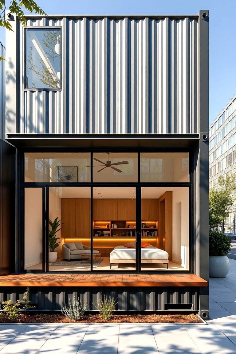 Modern Minimalist Container Home - 24 Container Home Ideas