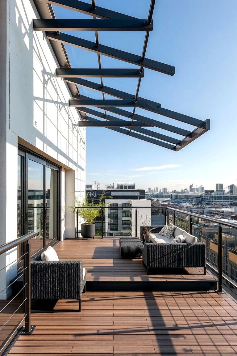 Modern Minimalist Covered Deck - 24 Covered Deck Ideas