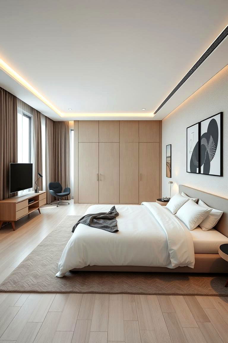 Modern Minimalist Design - 24 L-shaped Bedroom Layout Ideas
