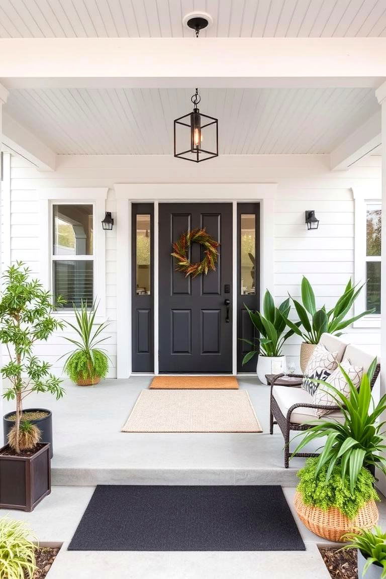 Modern Minimalist Design - 24 Large Front Porch Ideas