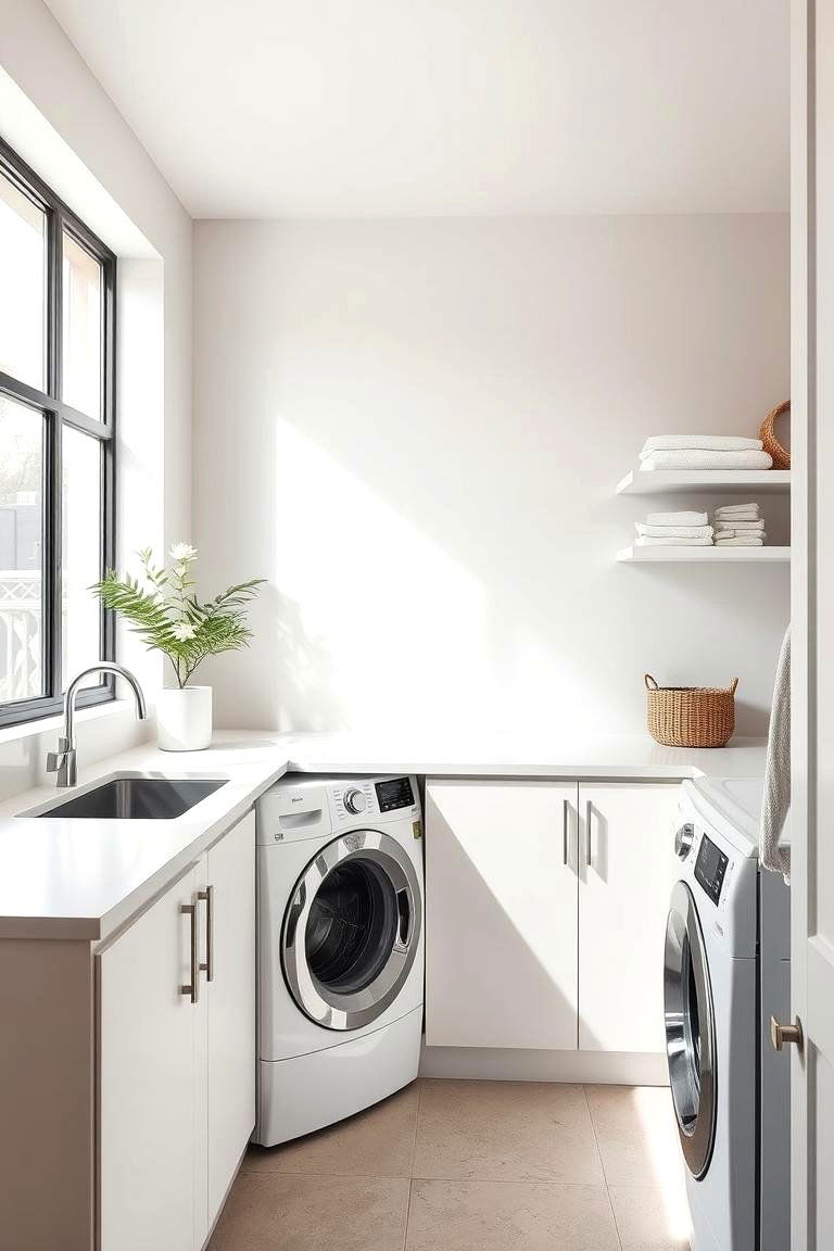 Modern Minimalist Design - 24 Laundry Room Sink Ideas
