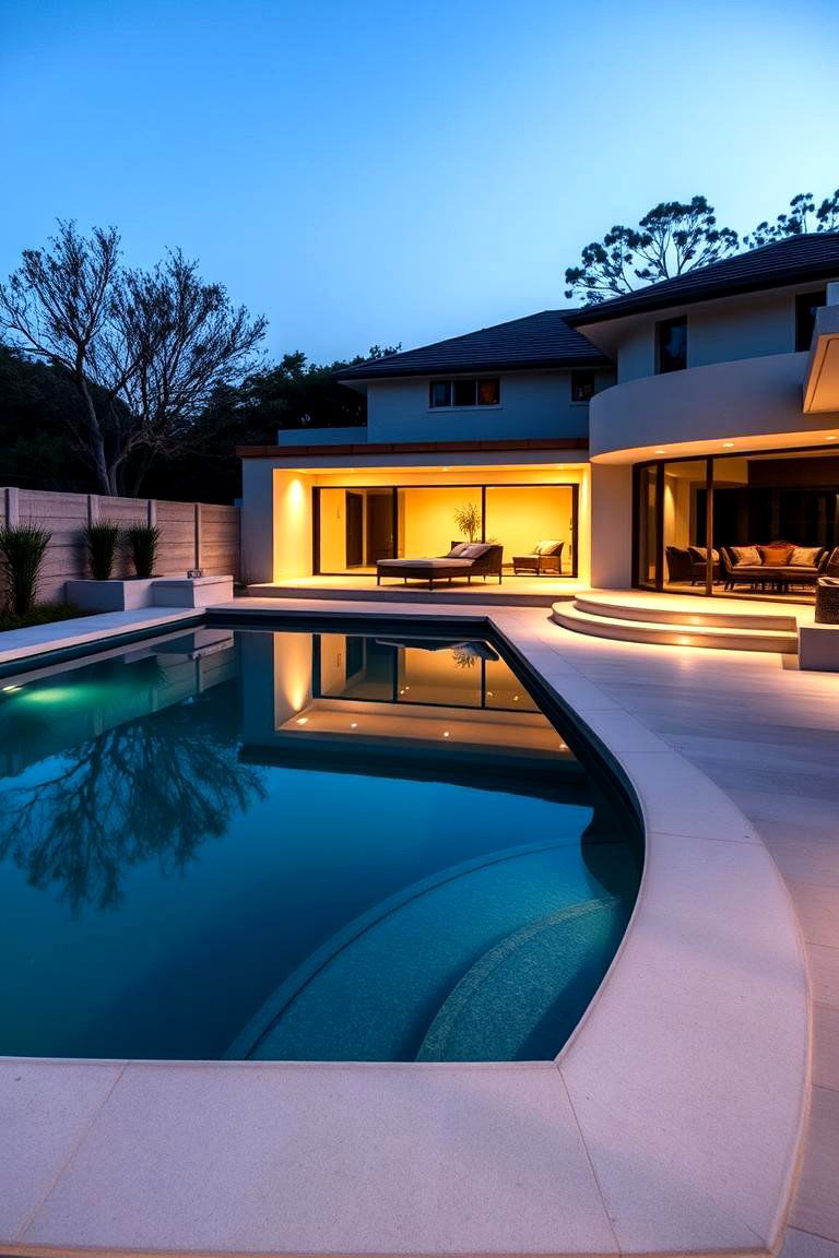 Modern Minimalist Design - 24 Pool Deck Ideas