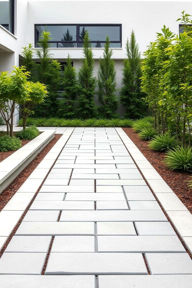 Modern Minimalist Design - 24 Stepping Stone Walkway Ideas