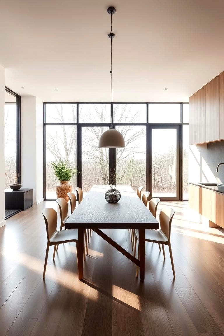 Modern Minimalist Dining Room - 24 Luxury Dining Room Ideas