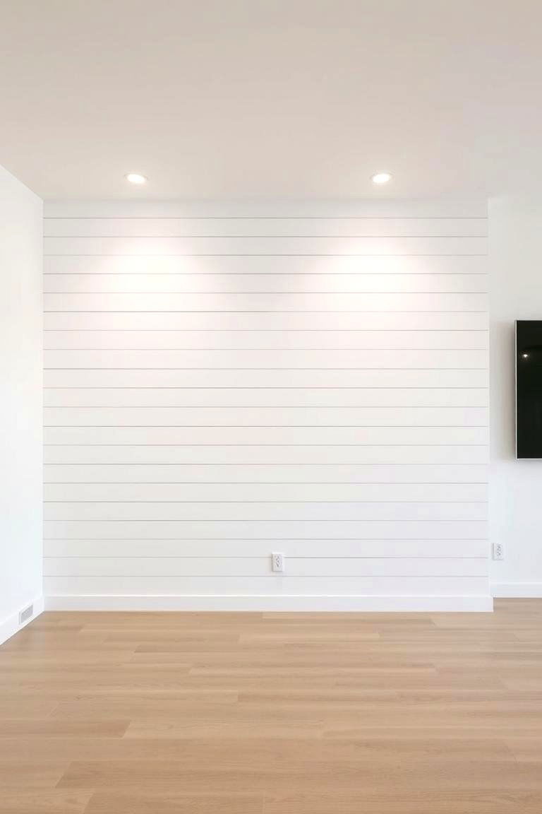 Modern Minimalist Elegance - 24 shiplap accent wall ideas