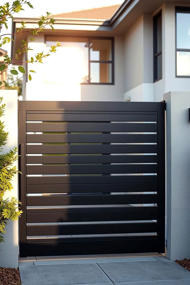 Modern Minimalist Gate Design - 24 Fence Gate Ideas