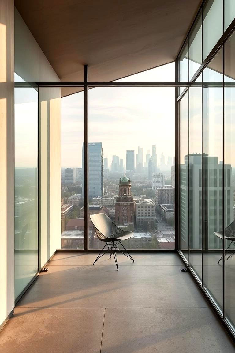 Modern Minimalist Glass Box - 24 Glass Porch Design Ideas
