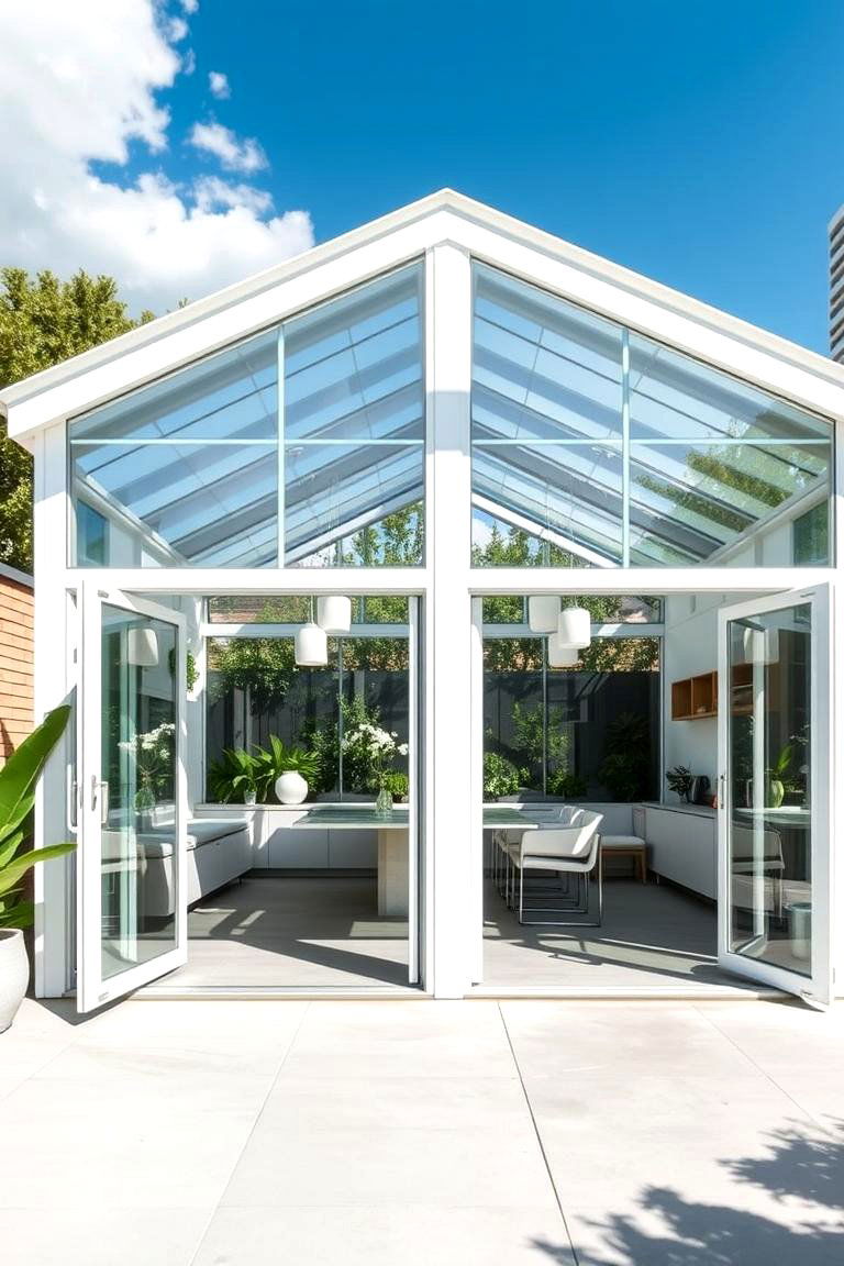 Modern Minimalist Greenhouse and Shed Combo - 24 Greenhouse and Shed Combo Ideas