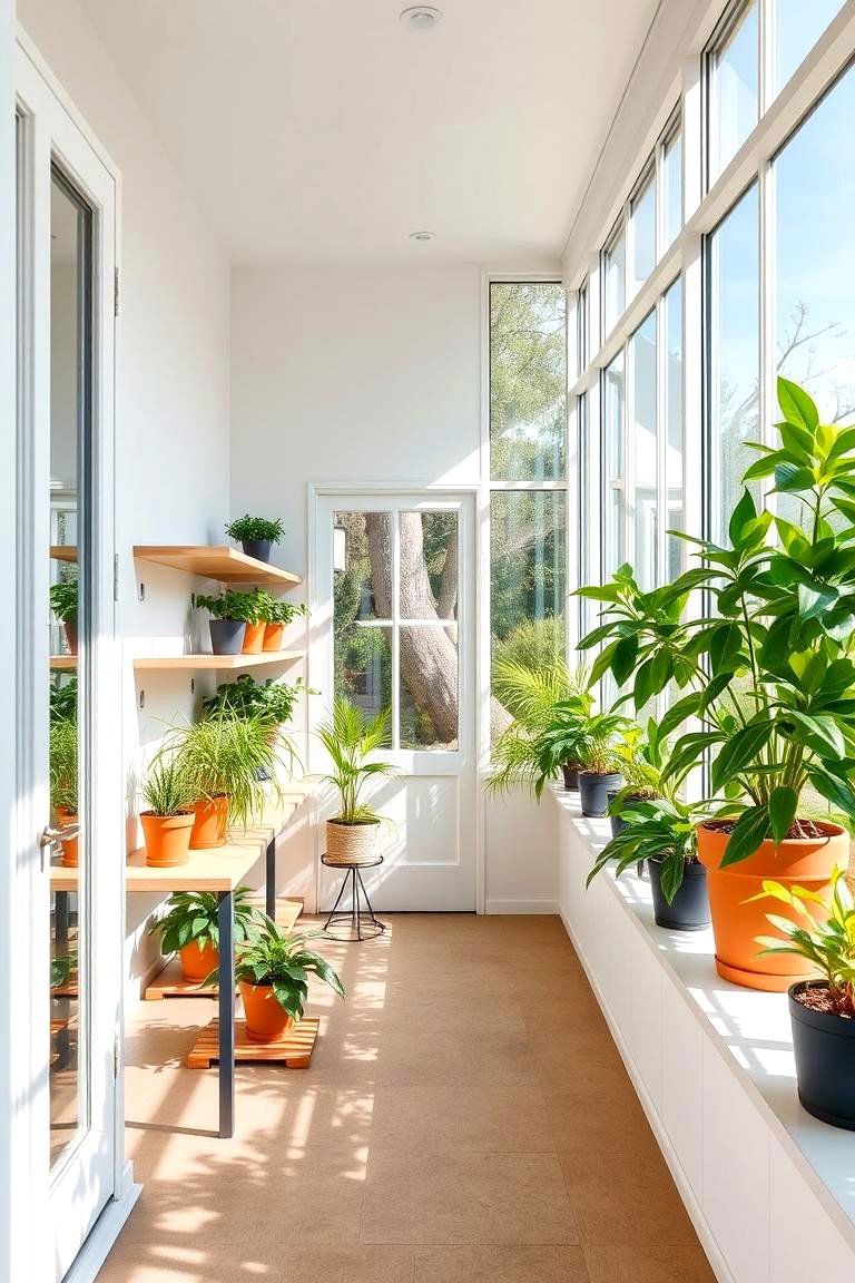 Modern Minimalist Greenhouse - 24 Porch Greenhouse Ideas