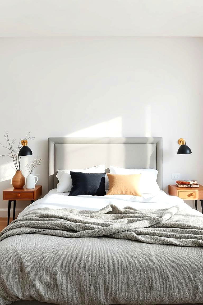 Modern Minimalist Grey Haven - 24 Grey Headboard Bedroom Ideas