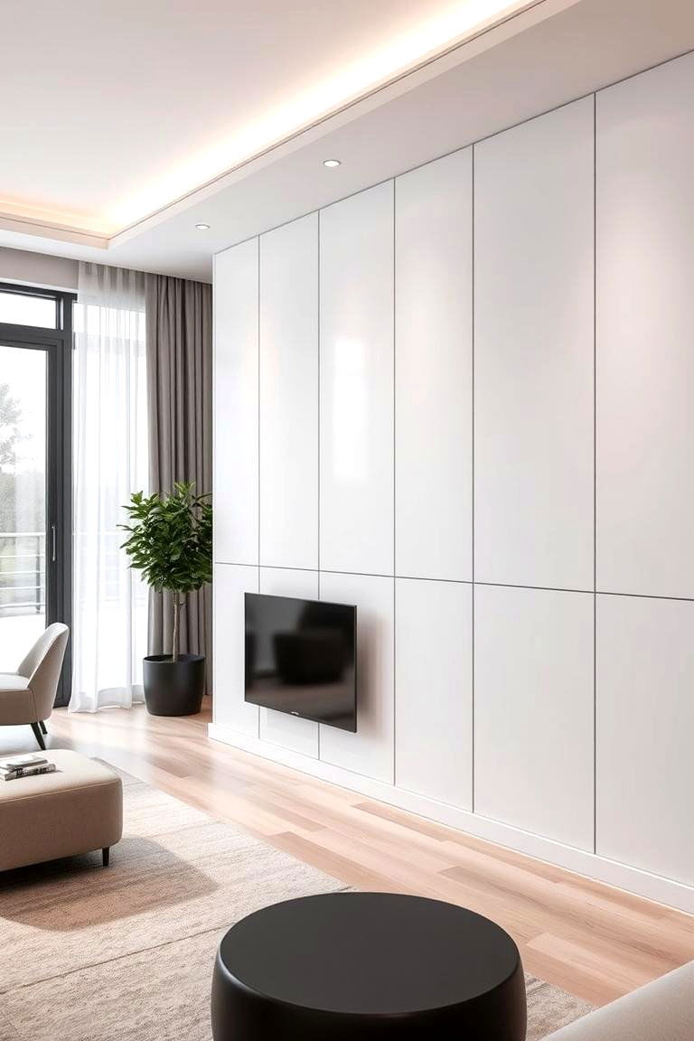 Modern Minimalist Half Wall Paneling - 24 Half Wall Paneling Ideas