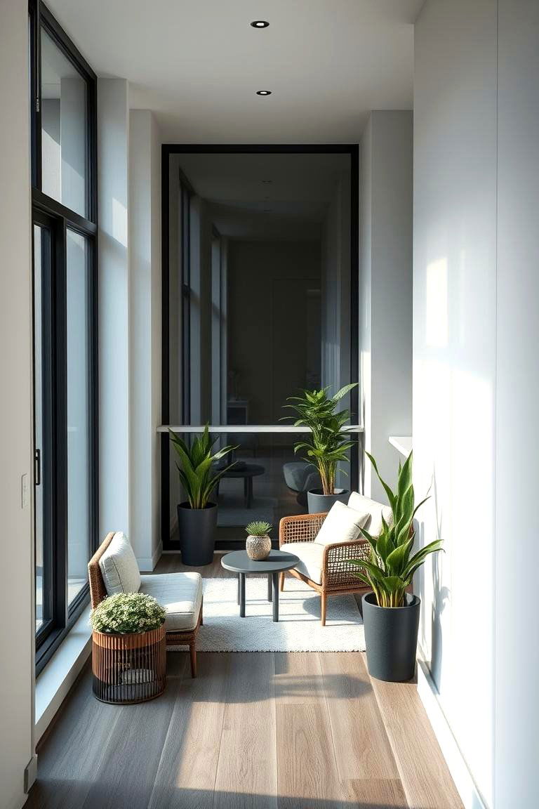 Modern Minimalist Juliet Balcony - 24 Juliet Balcony Ideas