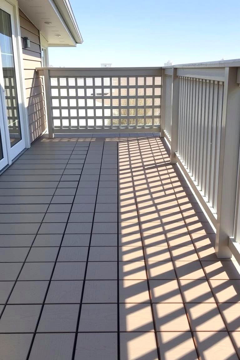 Modern Minimalist Lattice Pattern - 24 Deck Lattice Ideas
