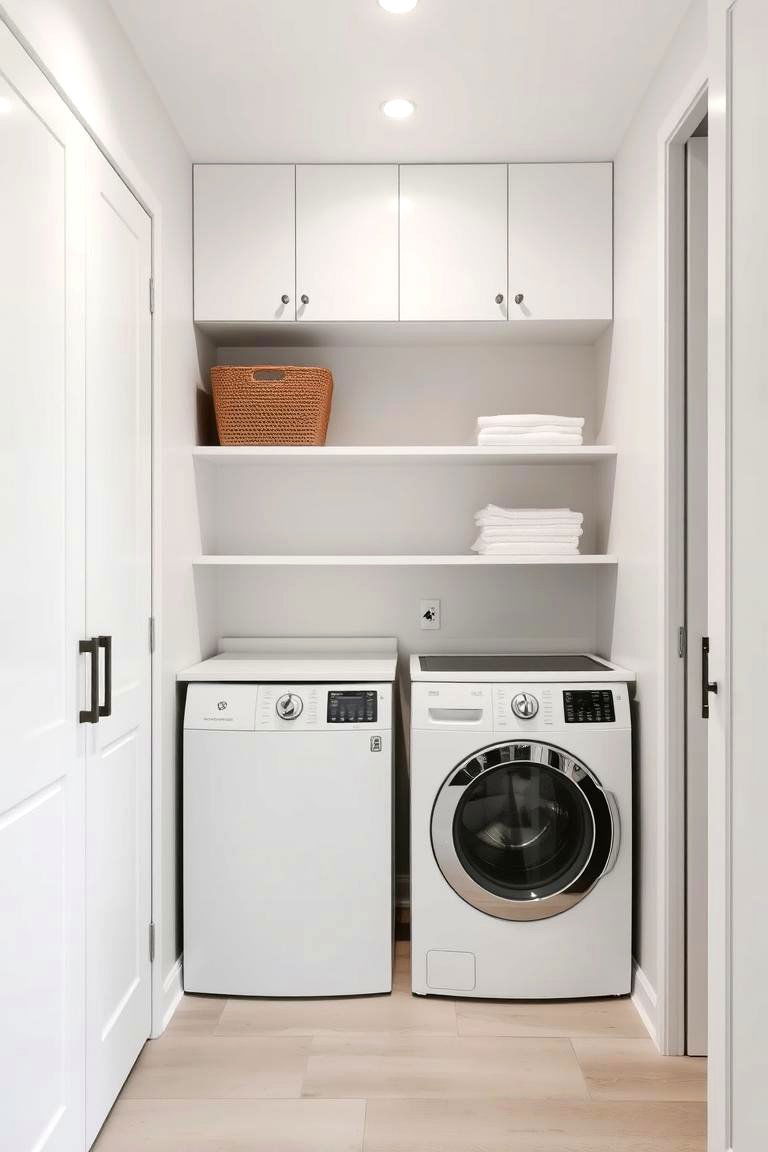 Modern Minimalist Layout - 24 Laundry Closet Ideas