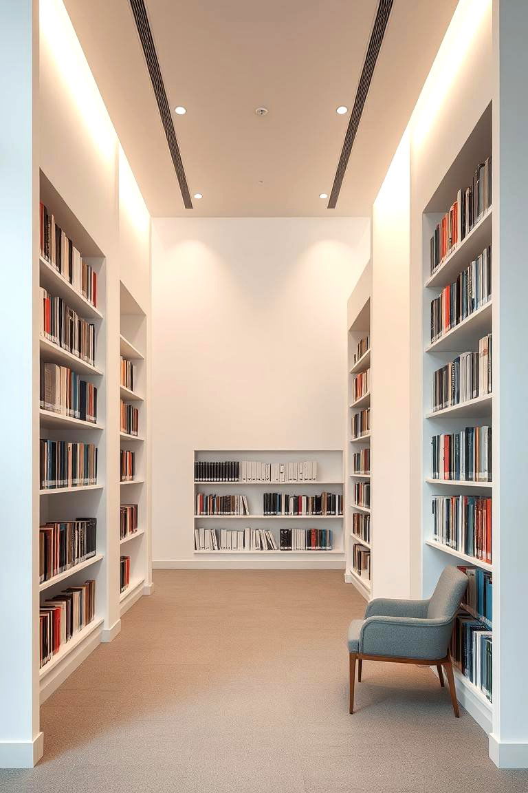 Modern Minimalist Library Murals - 24 Library Murals