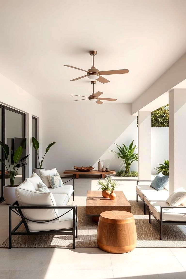 Modern Minimalist Lounge - 24 Lanai Porch Ideas